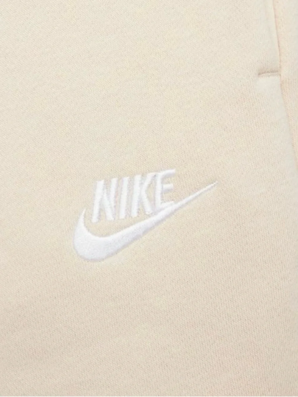 Nike Cream Track Pants - Women's Drawstring Joggers Oversized Fit Mid Rise